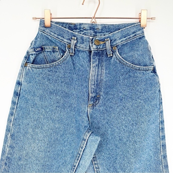 VINTAGE 90s LEE Mom Jeans Size 25 x 28 - Picture 3 of 7